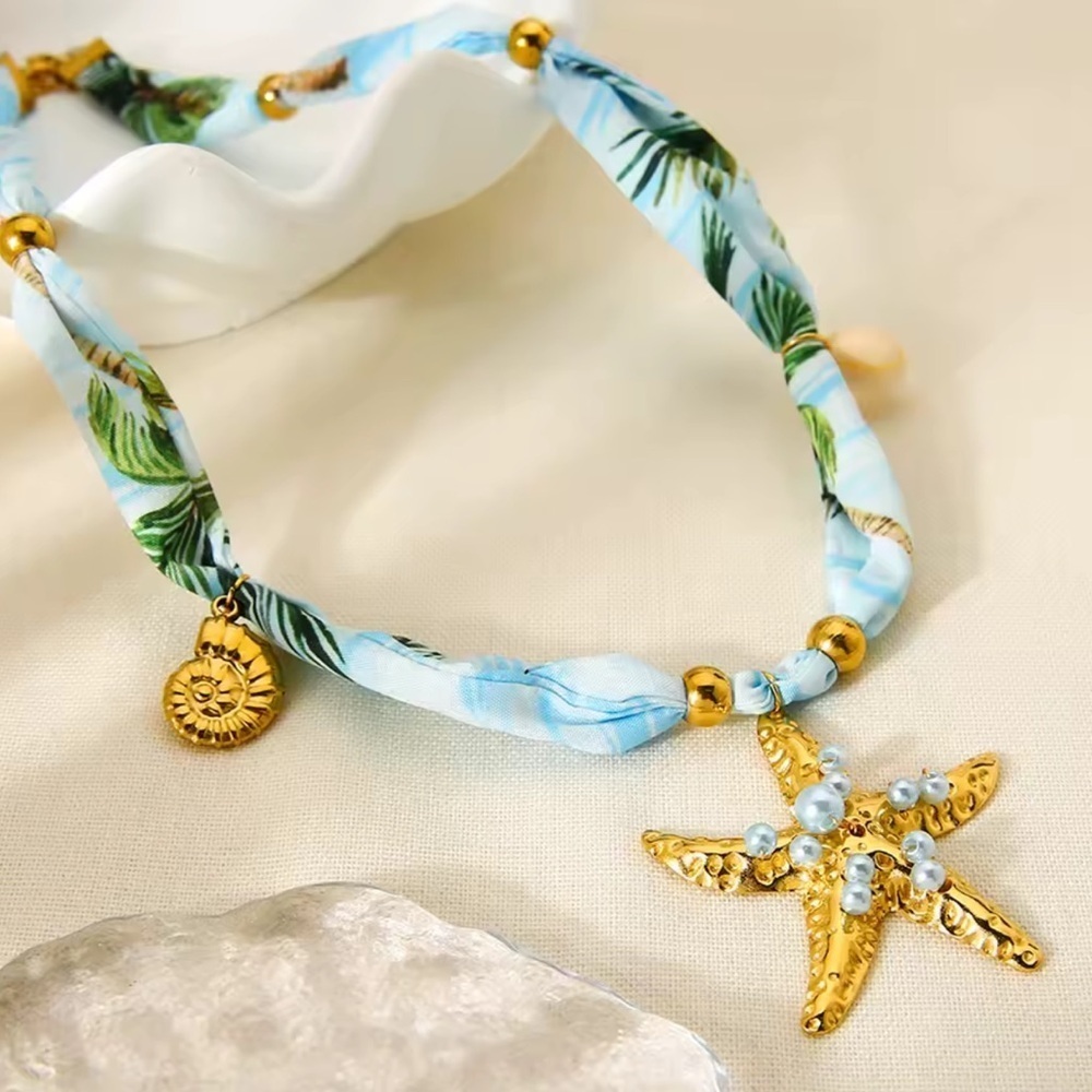 Coastal Grace Pearl Silk Necklace - Picture 7 of 10